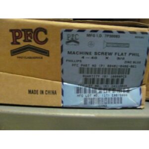 Machine Screws, 4-40 x 3/8 Flat Head Machine Screws, Plated