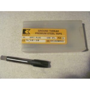 Tap, 9/16-18, SPPT, Plug, GH8, 3 Flute