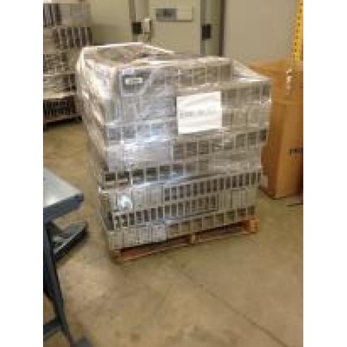 Lot of Freezer Racks - Pallet with Racks for 5.25x3.5 Boxes